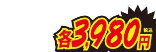 各3980円